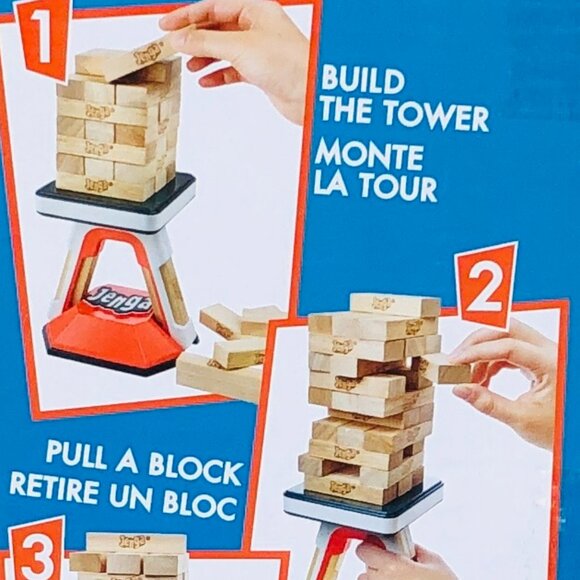 Jenga Pass Hasbro Stacking Games New in Box For Age 8+ - Picture 10 of 12